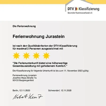 Apartment Jurastein Burglengenfeld